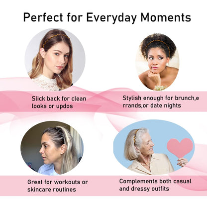 Chic 90s Zig Zag Headbands Set