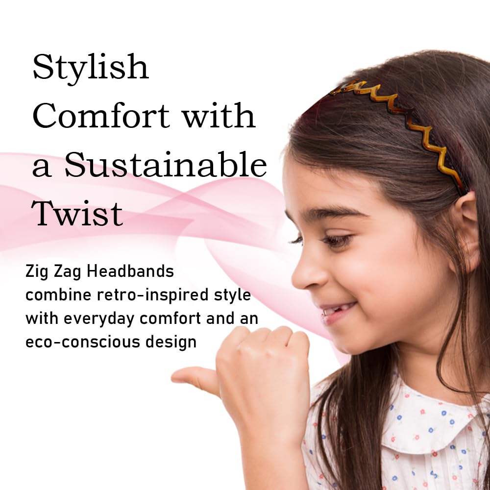 Chic 90s Zig Zag Headbands Set